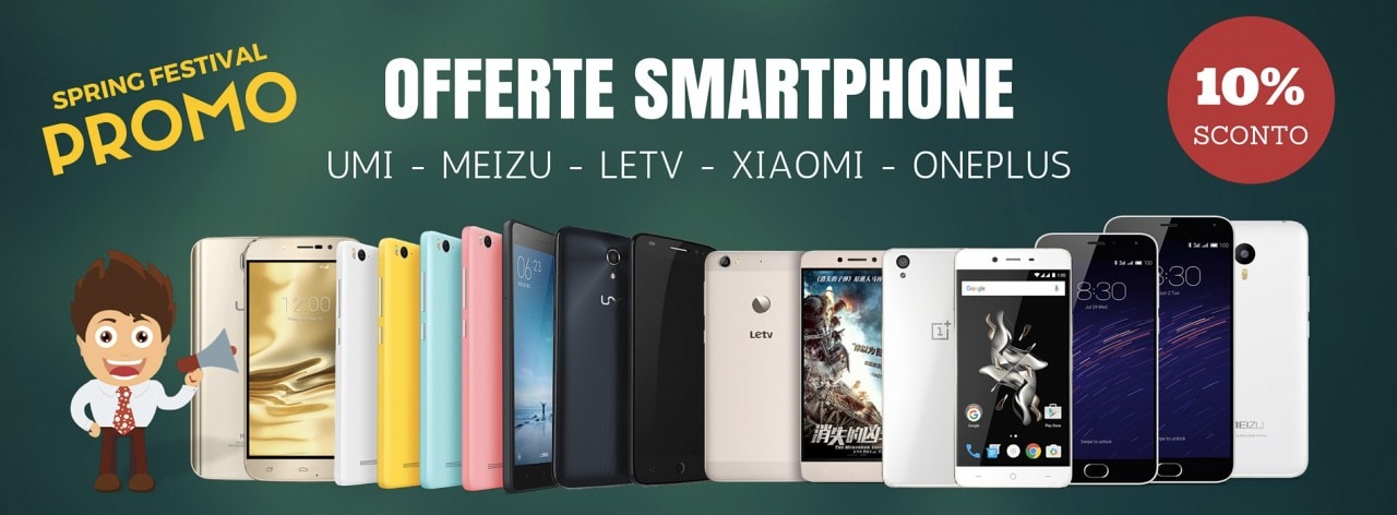 UMI, Meizu, LeEco, Xiaomi e OnePlus: smartphone scontati del 10% su TopResellerStore