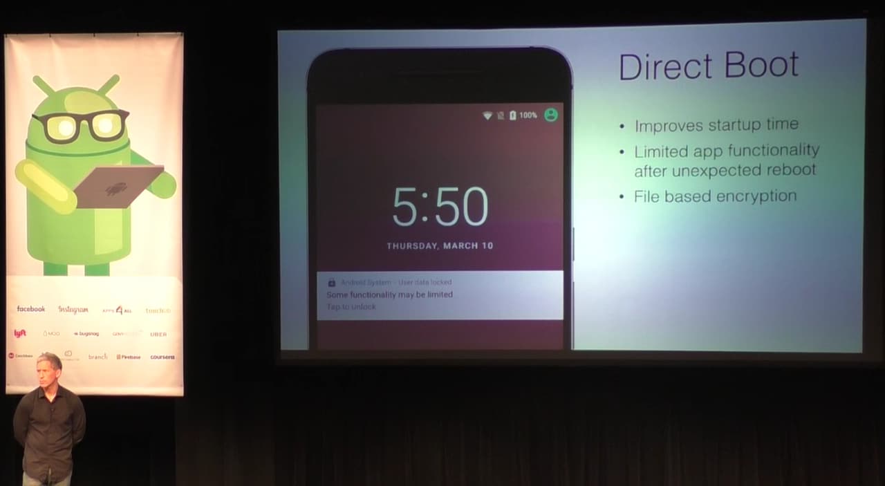 Android N renderà i possibili reboot spontanei meno penalizzanti, con Direct Boot
