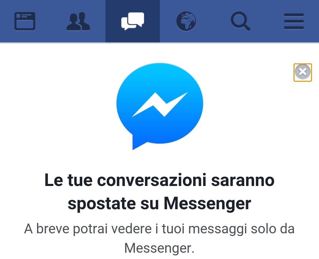 Presto sarete obbligati ad usare Messenger anche se usate Facebook da browser