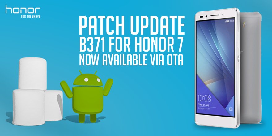 Honor 7: disponibile l&#039;OTA con la patch B371