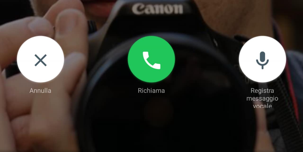 WhatsApp beta aggiunge le opzioni richiama e messaggio vocale per le chiamate rifiutate (foto)