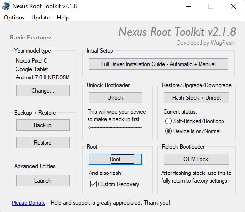 Nexus Root Toolkit è già pronto per Nougat, a tempo di record