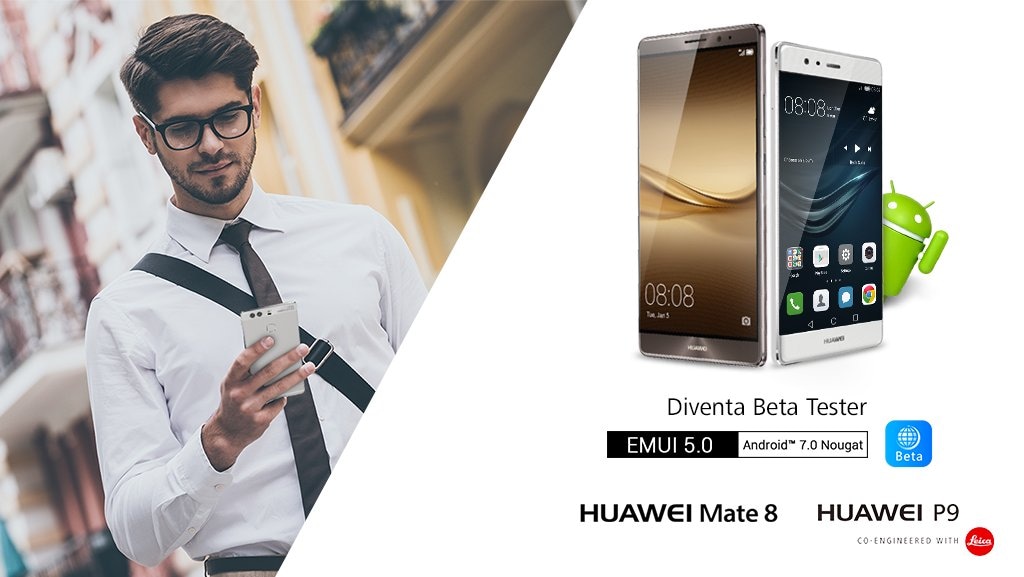 Provate Nougat su Huawei Mate 8 e P9 con il programma beta ufficiale (foto)