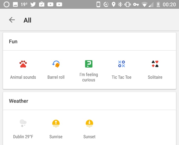 Google Now si riempie di icone