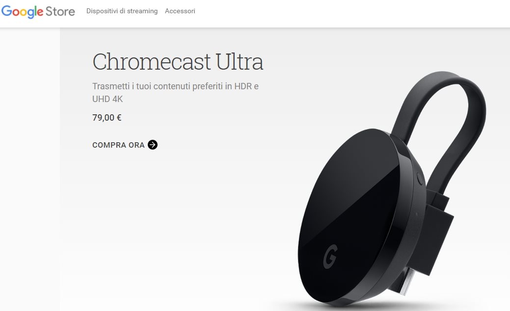 Il Google Store in Italia è una vetrina per Chromecast e nient&#039;altro