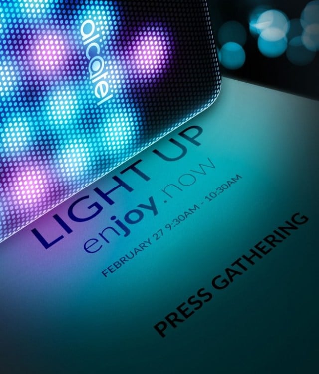 Alcatel presenterà un modulo con LED colorati durante l&#039;evento al MWC