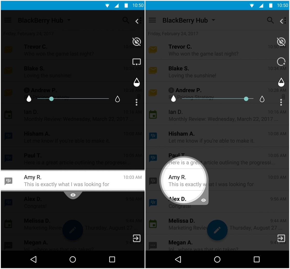 BlackBerry rilascia Privacy Shade, app che oscura il display per proteggervi