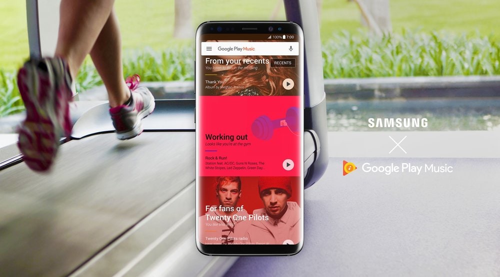 Samsung sceglie Google Play Music come player di default su Galaxy S8 e S8+