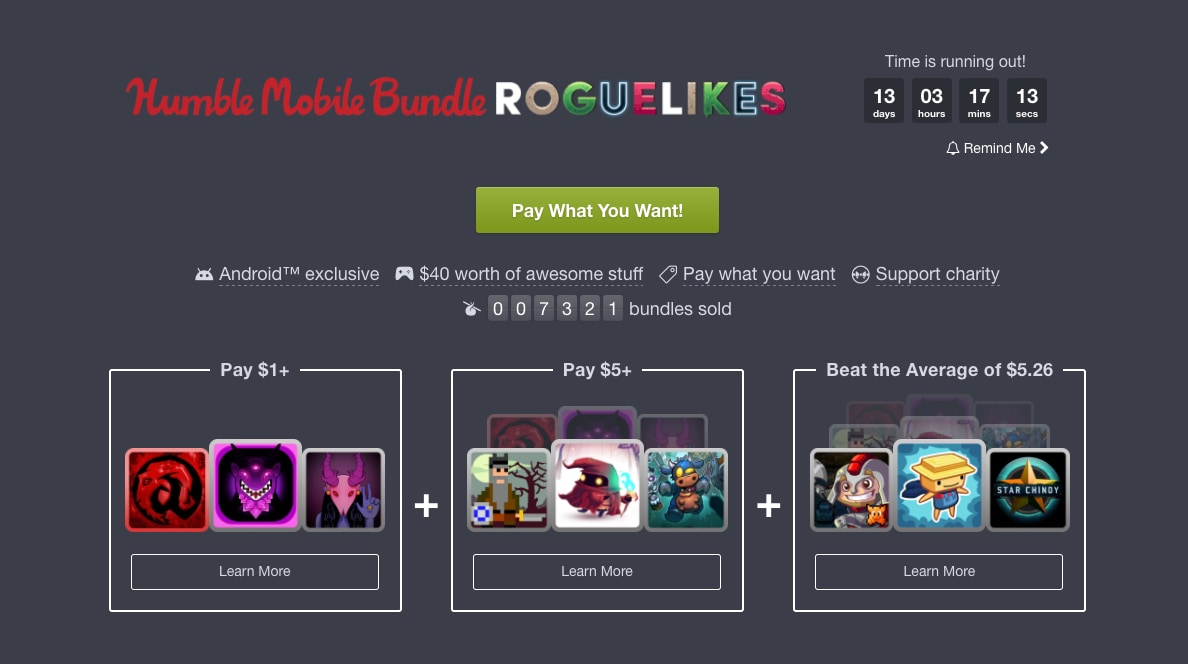 Il nuovo Humble Mobile Bundle è dedicato ai titoli roguelike: 9 giochi a meno di 5€