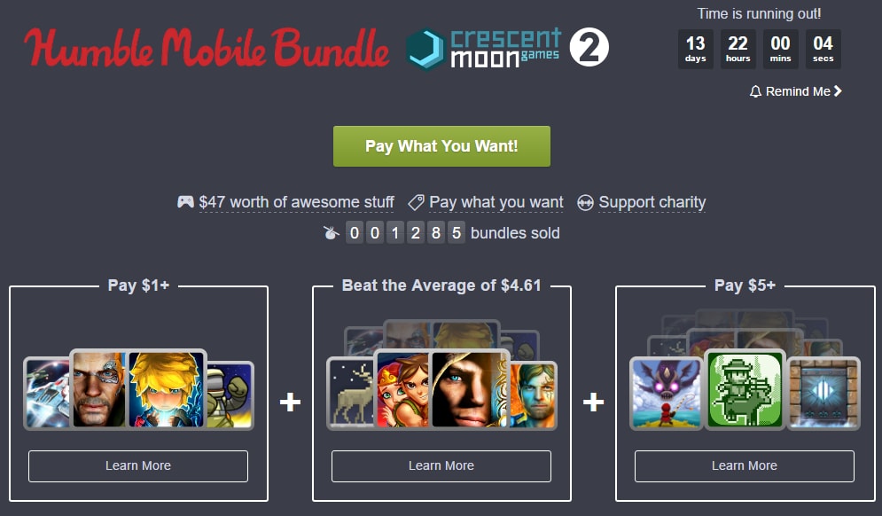 L&#039;Humble Mobile Bundle di Crescent Moon Games è pieno di ottimi giochi