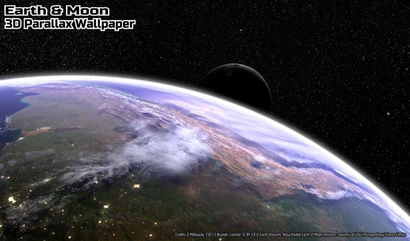 Un live wallpaper perfetto per gli amanti dell&#039;astronomia: Earth &amp; Moon (foto e video)