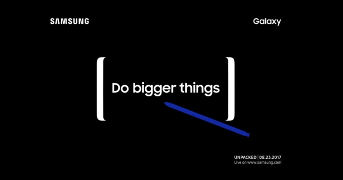 Samsung lancia il video teaser di Galaxy Note 8: parola d&#039;ordine &quot;bigger&quot; (video)