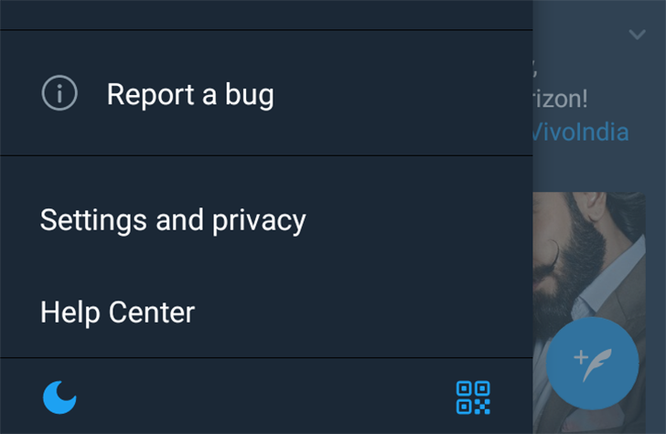 Twitter si aggiorna in beta e rende più semplice attivare la modalità notturna e lo scanner QR (foto)