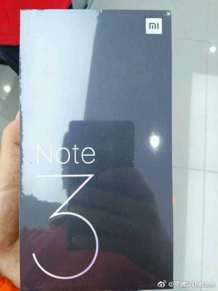 La presunta confezione di vendita di Xiaomi Mi Note 3 vi svela le sue specifiche: SoC Snapdragon 660? (foto)