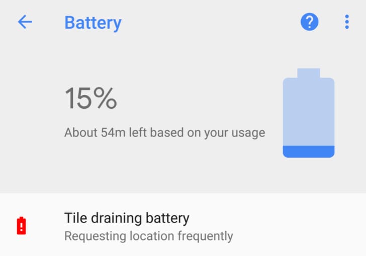 Android 8.1 ci dice quale app sta consumando troppo la batteria (foto)