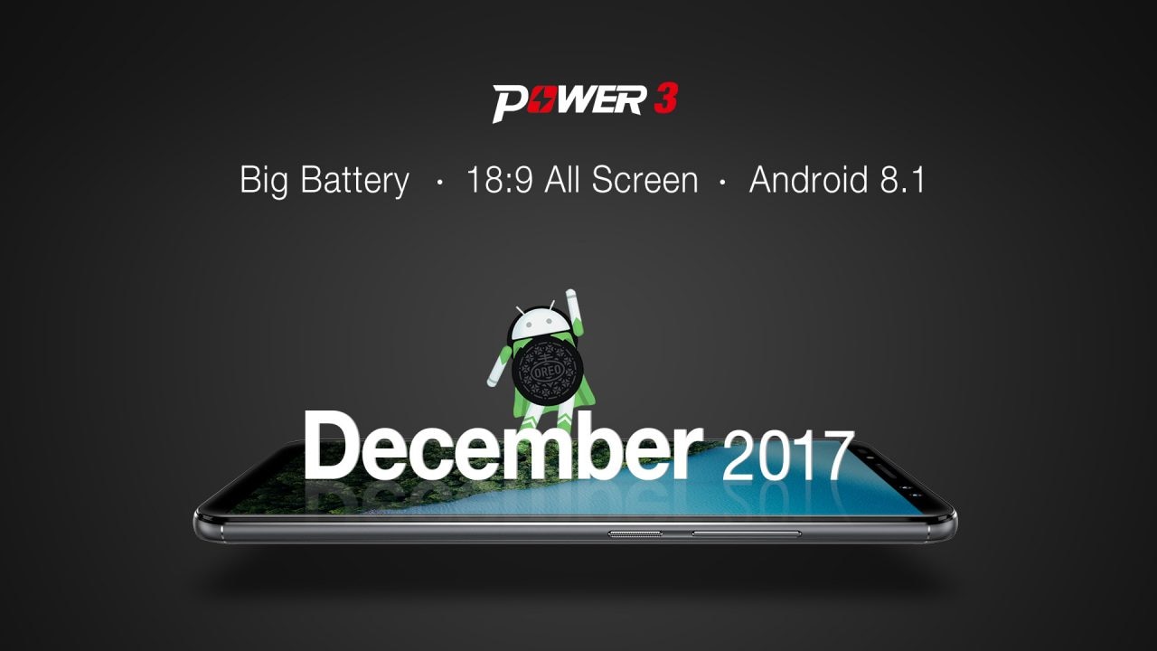 Ulefone Power 3 arriverà a dicembre con la sua enorme batteria da 6.100 mAh