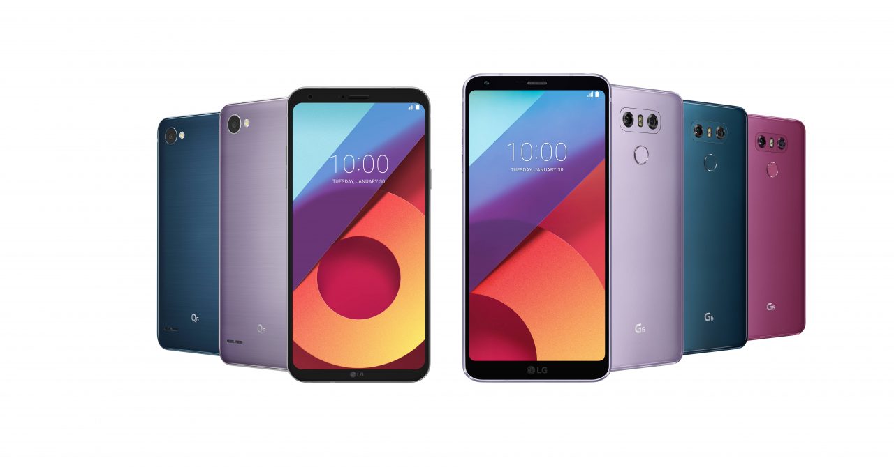 LG porta le colorazioni esclusive di V30 anche su LG G6 e LG Q6 (foto)