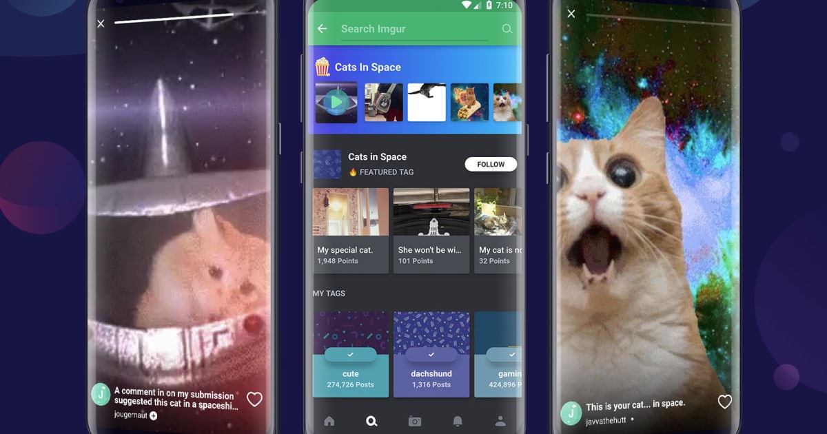 Imgur finalmente porta le storie à la Snapchat anche su Android