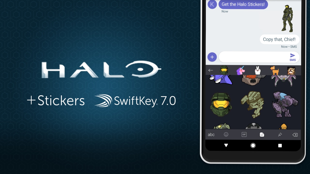 Amanti di Halo o Skype? SwiftKey ha gli sticker e le emoticon che fanno per voi