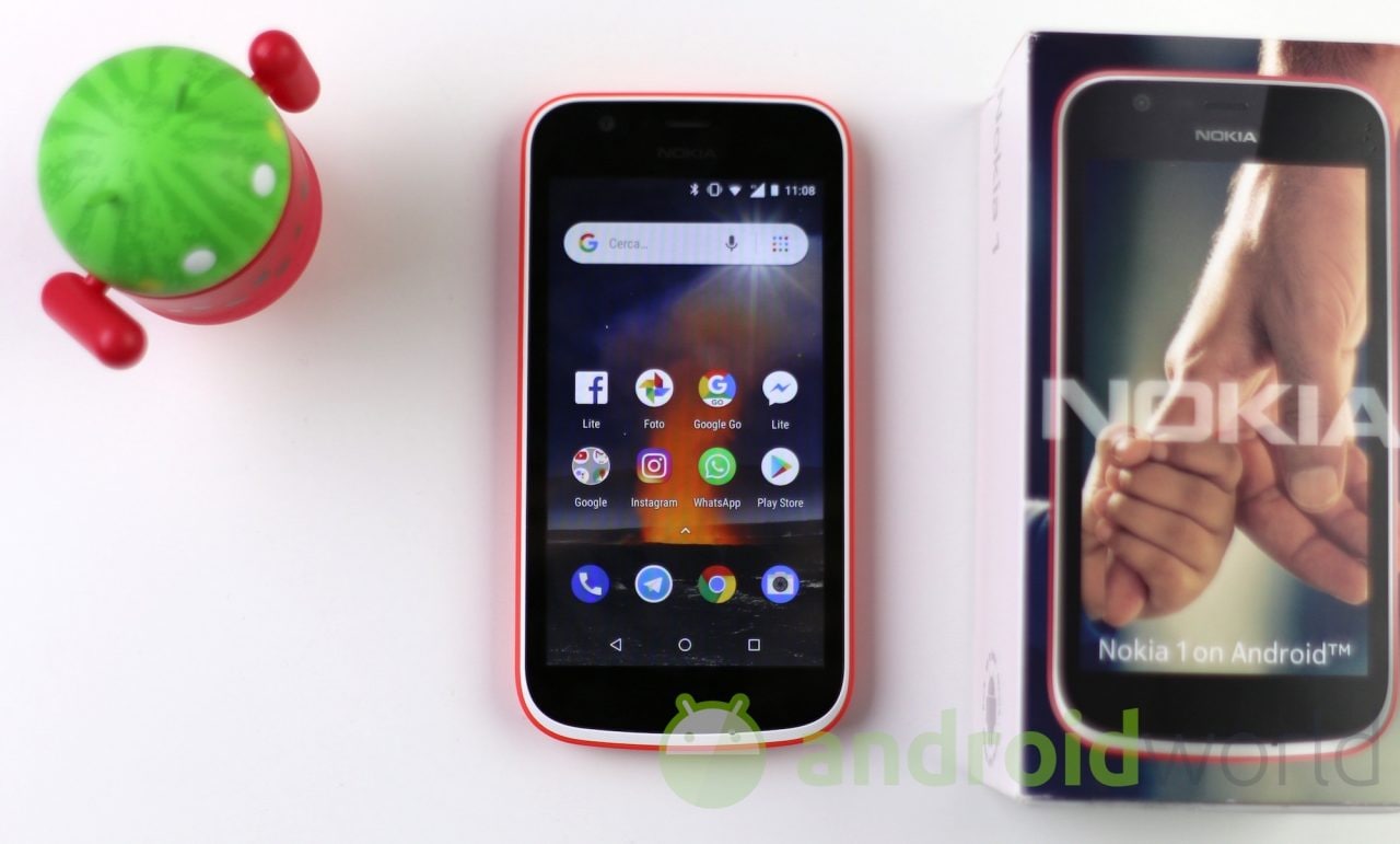 Anche il piccolo Nokia 1 ha diritto alla sua fetta di Android Pie: inizia ufficialmente il rilascio