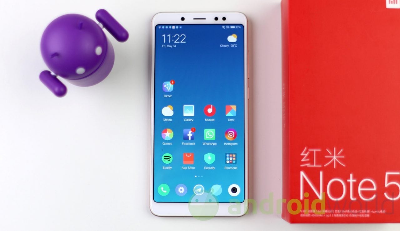 Xiaomi Redmi Note 5 in super sconto: versione internazione a soli 176€