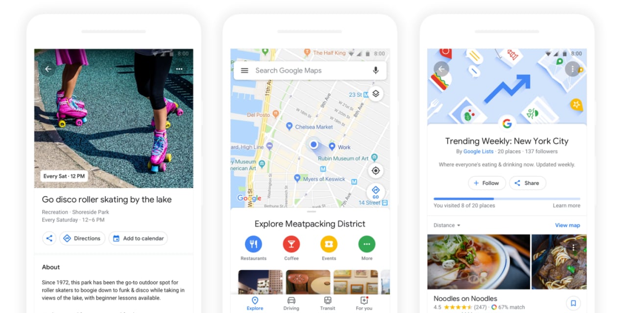 Google sta testando il nuovo Material Design nelle schede di Maps (foto)