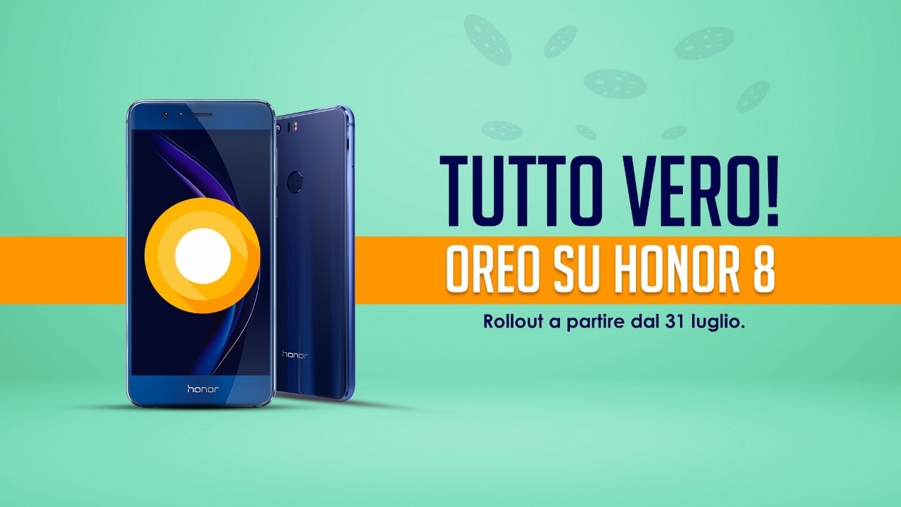 Honor 8 ce l&#039;ha fatta! Sarà aggiornato ad Android Oreo a partire dal 31 luglio in Italia