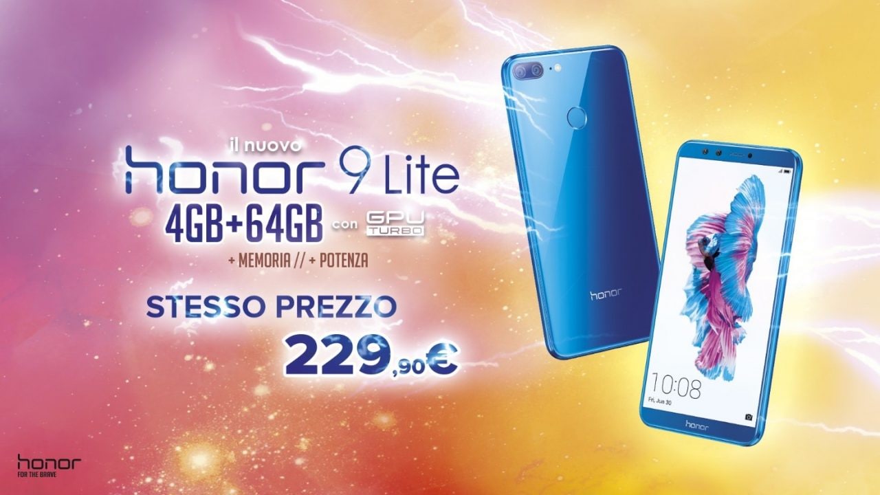 Honor 9 Lite: già disponibile ufficialmente in Italia la versione 4/64 GB