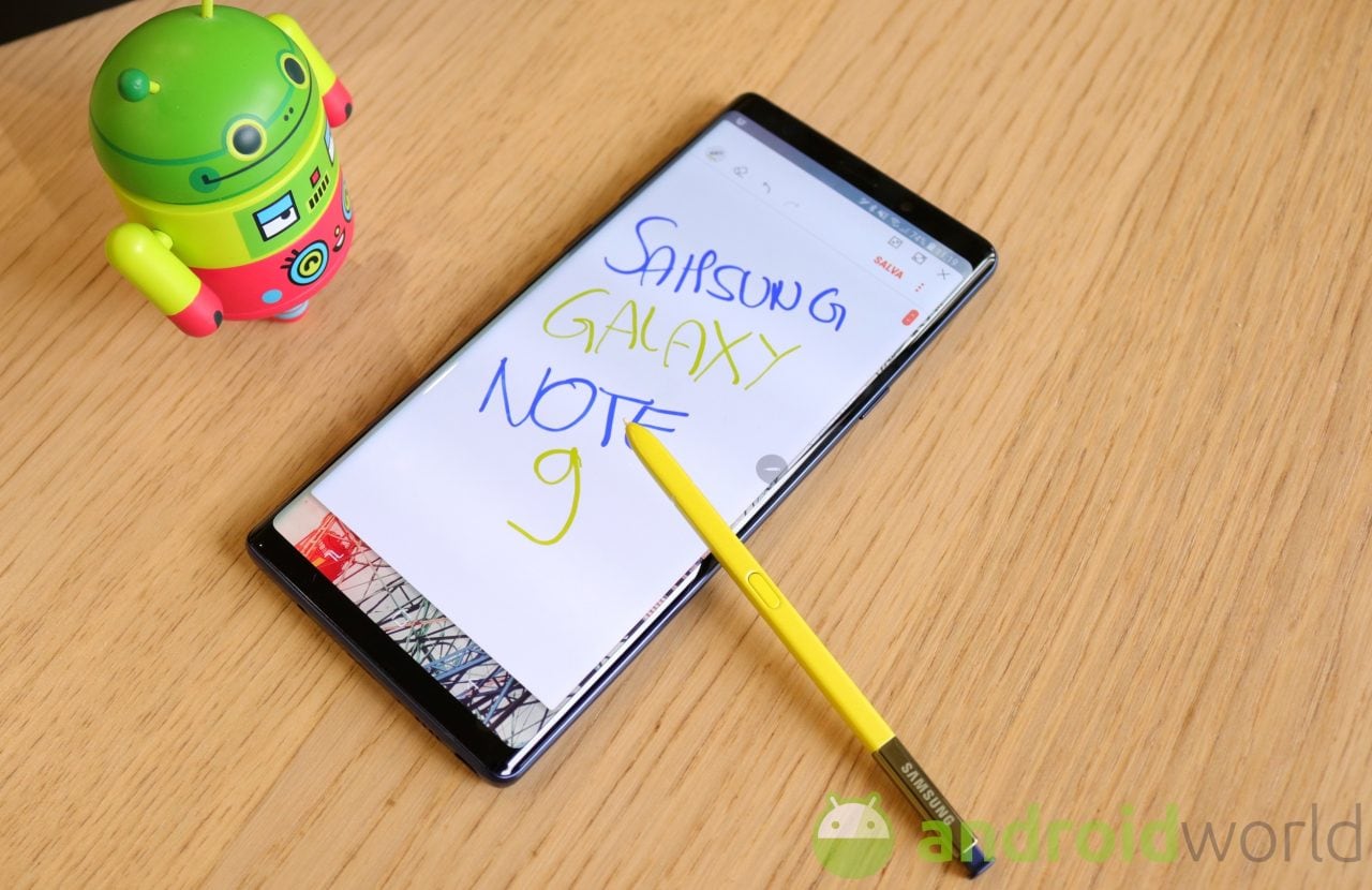 Galaxy Note 9 si aggiorna per l&#039;ultima volta