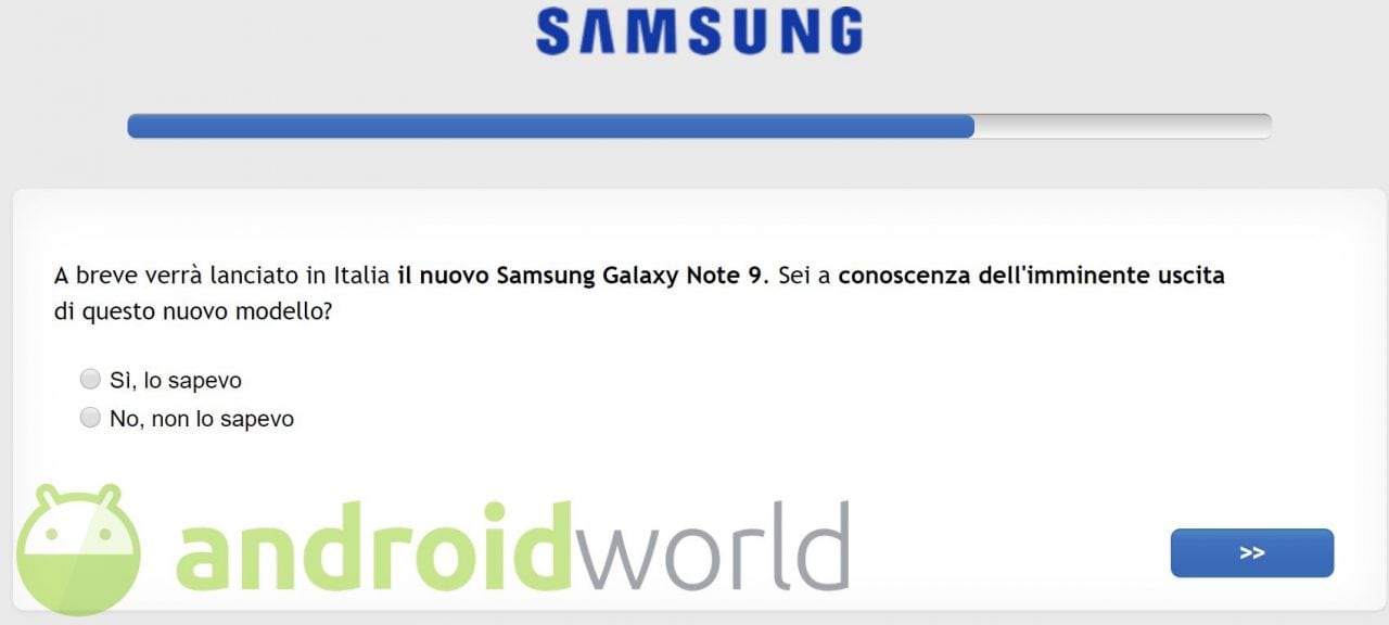 Con questo sondaggio di Samsung possiamo esserne certi: Galaxy Note 9 si chiamerà proprio Galaxy Note 9 (ma serviva proprio una conferma?) (foto)