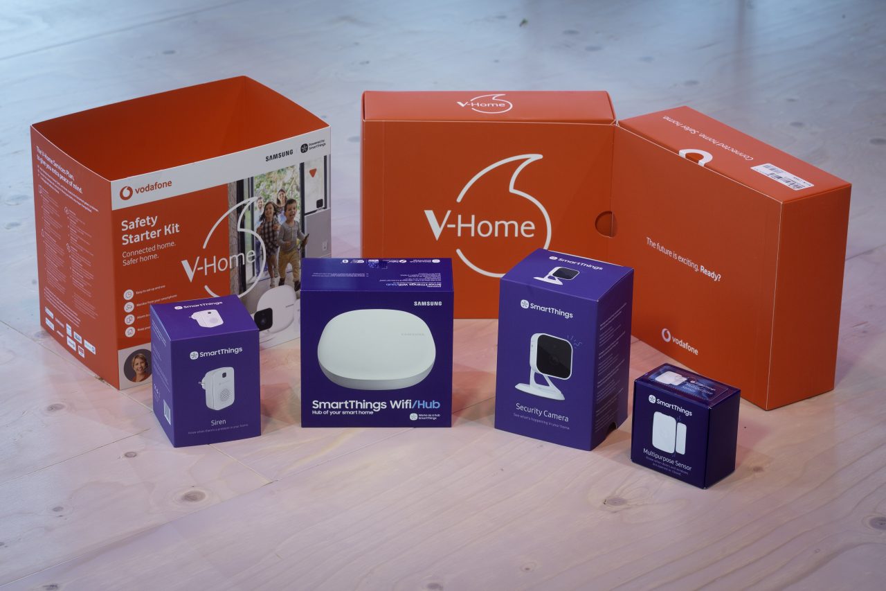 Vodafone lancia V-Home Mini basato sull&#039;ecosistema SmartThings di Samsung
