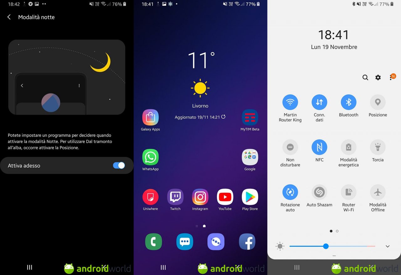 Il firmware per Galaxy S9/S9+ con la beta di Android Pie e One UI è pronto al download (foto)