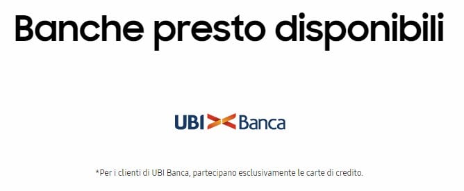 UBI Banca disponibile su Samsung Pay e Google Pay (aggiornato)