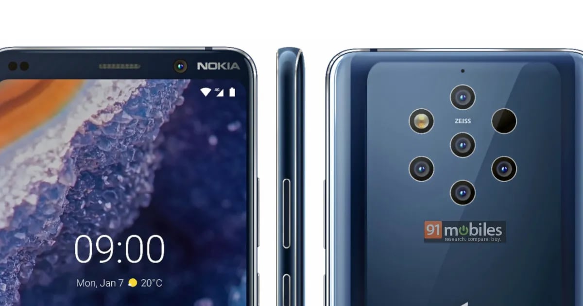 Nokia 9 PureView: i render &quot;ufficiali&quot; ne mostrano il design completo (foto)