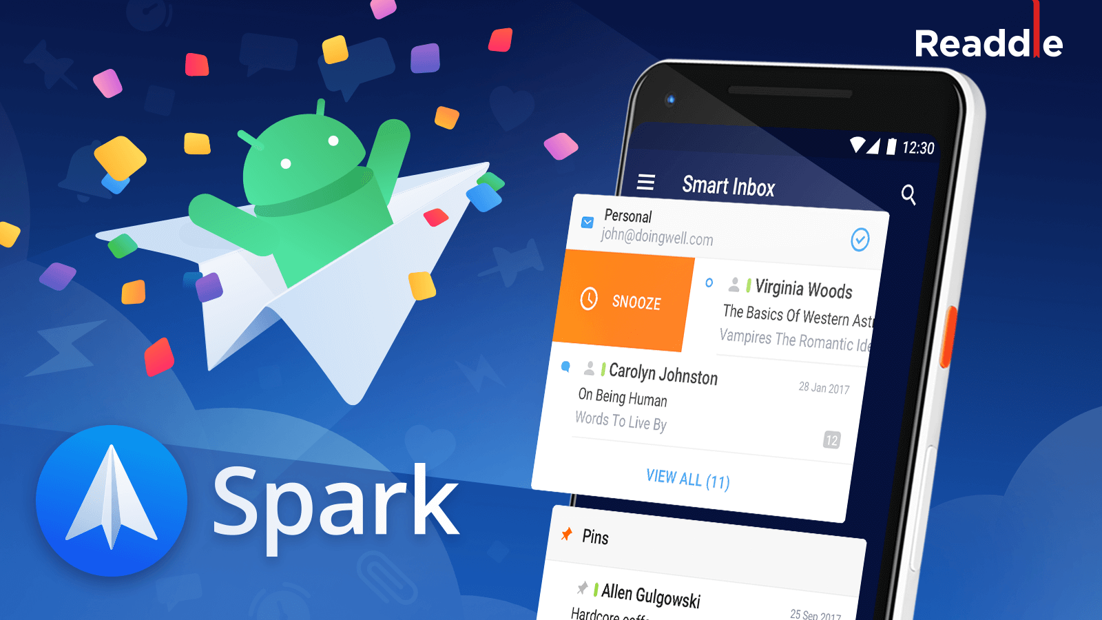 Arriva su Android Spark, uno dei client email più apprezzati sui device Apple e perfetto sostituto per Inbox (foto e video)
