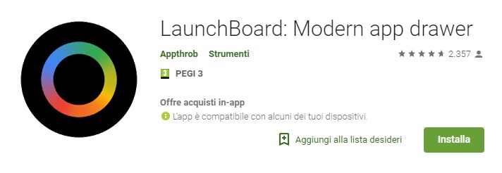 A cosa serve un app drawer quando esiste LaunchBoard? (foto)