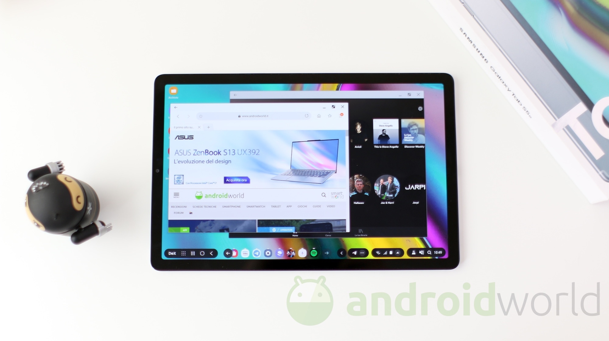 Galaxy Tab S5e brinda all&#039;arrivo di Android 10: rollout partito con la One UI 2.1 (foto)