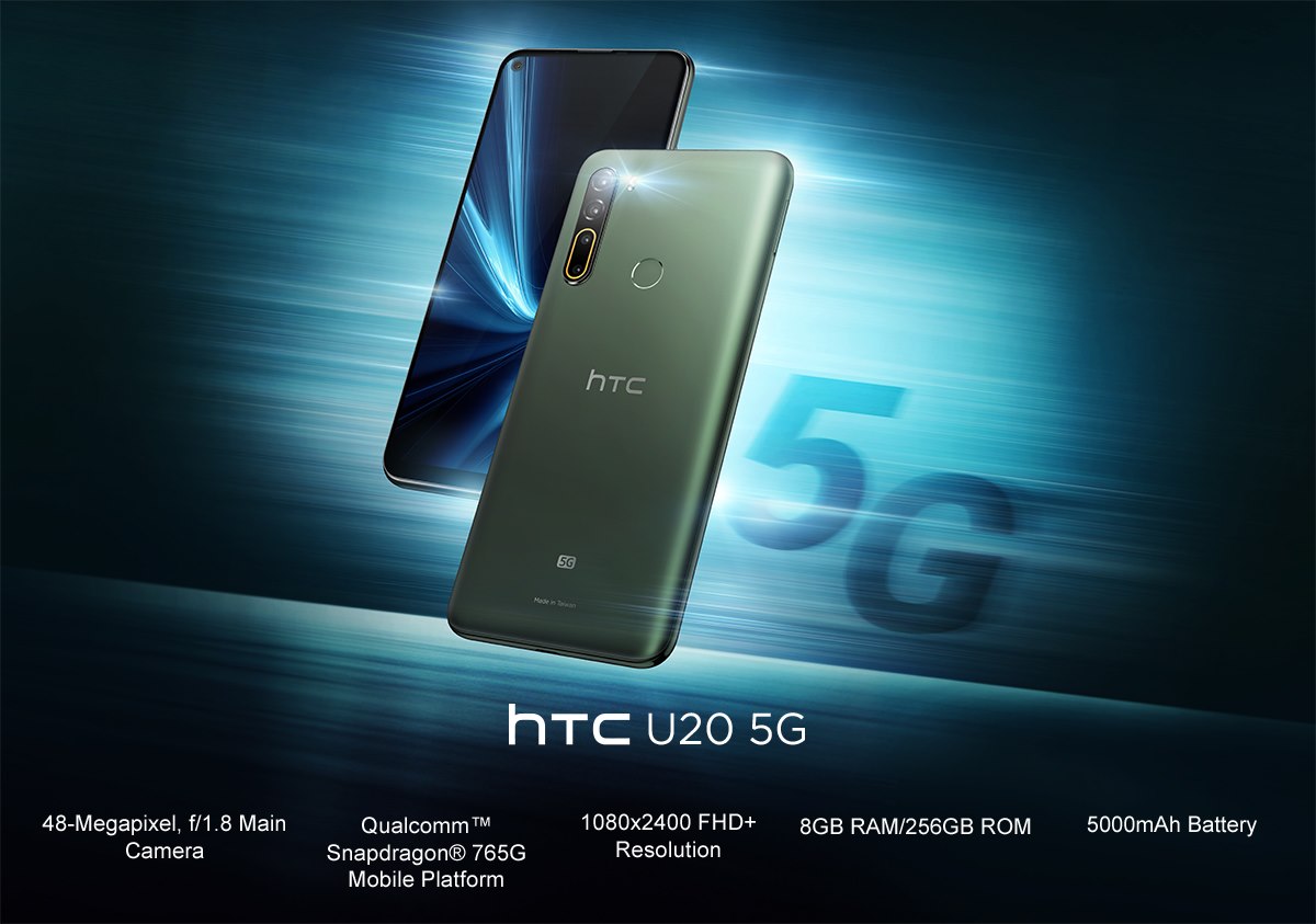 HTC ricomincia da due : ufficiali i nuovi HTC U20 5G con Snapdragon 765G e Desire 20 Pro con Snapdragon 665 (video) (aggiornato)