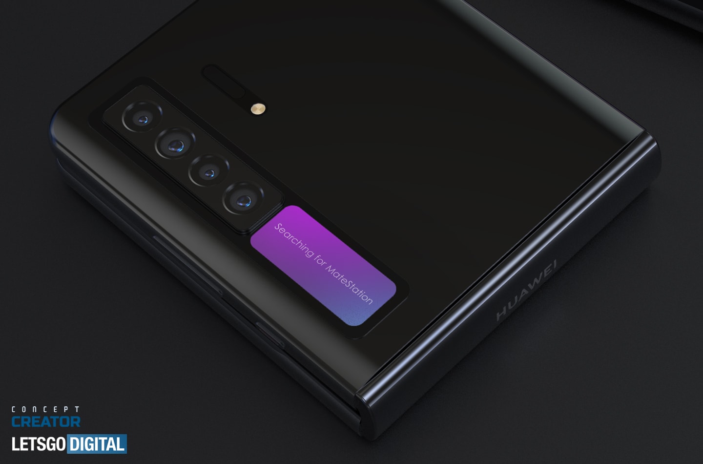 Huawei: immagini concept per il rivale diretto di Galaxy Z Flip, con supporto all&#039;inedita MateStation