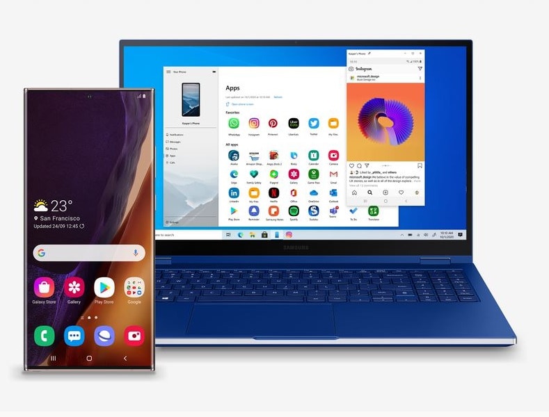 Microsoft e Samsung stringono alleanza: presto potrete usare le app Android dal PC con Windows 10 (video e foto)