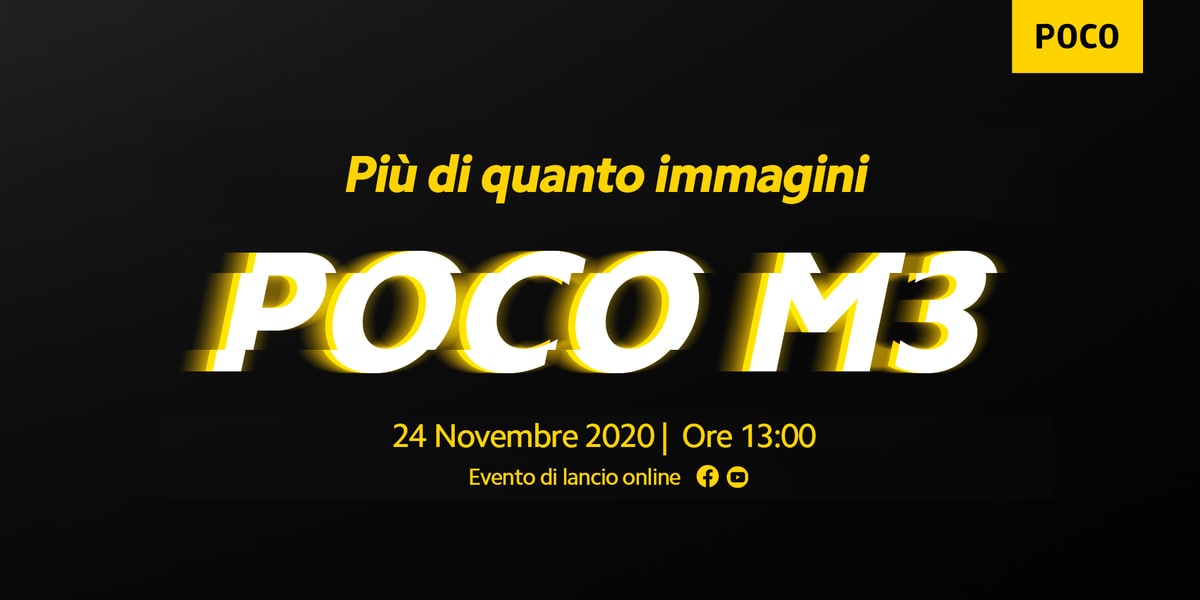 Sta arrivando un nuovo POCO in Italia: il 24 novembre c&#039;è il lancio di POCO M3 (foto) (aggiornato con immagini e specifiche)