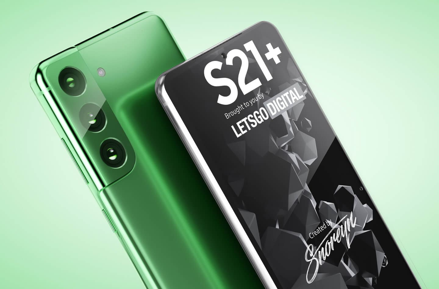 Samsung potrebbe tingere di verde il corpo del nuovo Galaxy S21+ (foto)