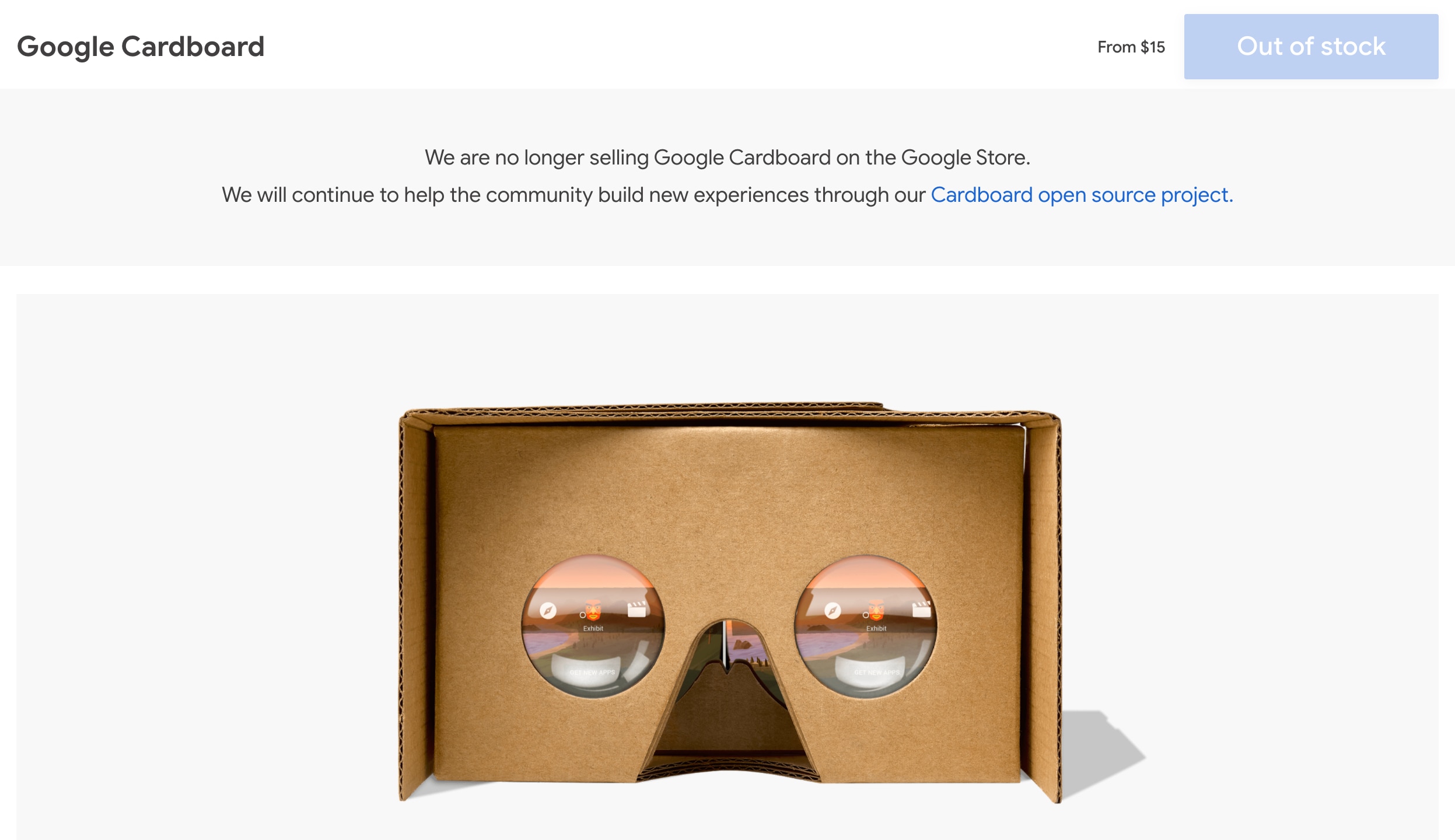 Google cessa la vendita di Cardboard. Ne avete mai provato uno?