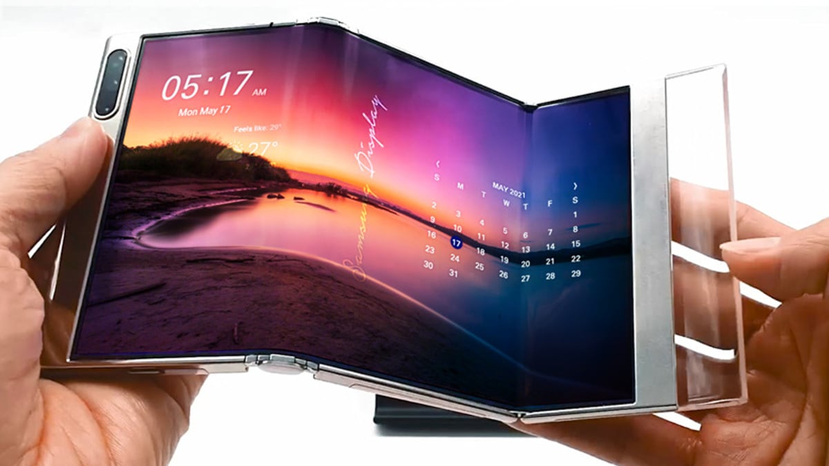 Samsung pronta a mostrare smartphone con doppia cerniera, schermi allungabili, tablet pieghevoli e fotocamere sotto al display (foto)