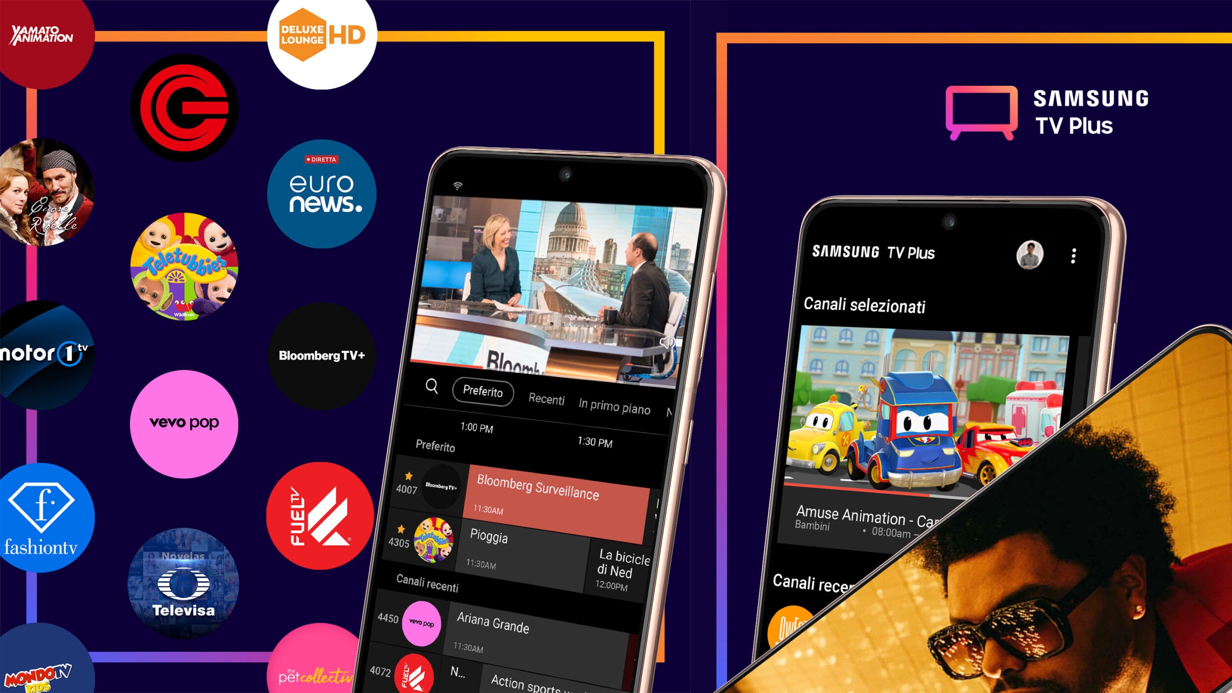 Samsung TV Plus accoglie i primi 5 canali Pluto TV in Italia: ecco dove vederli
